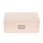 Rigid Modern Jewelry Box 2 Layer Organizer Mirror Jewelry Storage Box 21x12x8 Cm