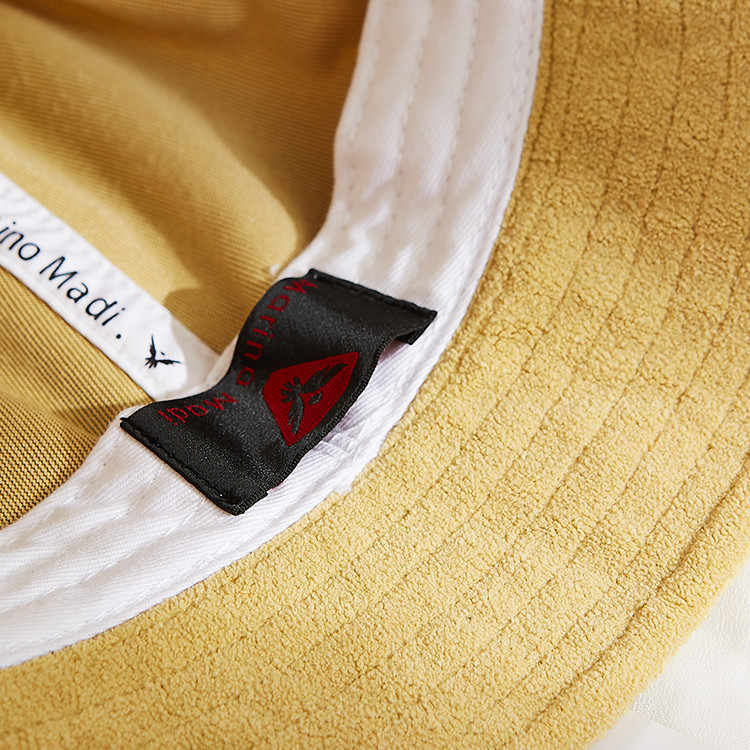 Unisex Terry Cloth Soft Fabric Bucket Cap Character Style