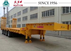 Wholesale 4 Axles Low Base Trailer , 120 Ton Heavy Duty Lowboy Trailer With Rigid Suspension from china suppliers