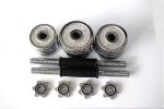 cast iron 10kg -60kg Crossfit Gym Basic Equipment Adjustable Chrome Dumbbell