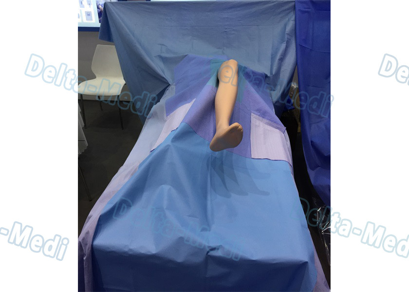 Soft Lower Limbs Surgical Packs , Sterile Surgical Extremity Packs With Liquid Collection And Bandage