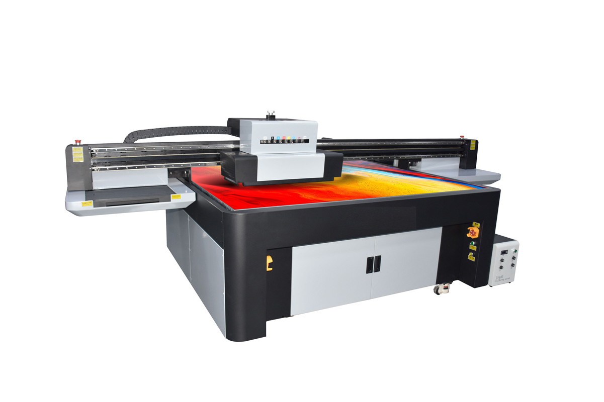 Commercial Ribbon Printer Flatbed UV Color Printer Steel Frame Structure