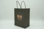 Lipack Take Out Fast Food Kraft Paper Carry Bag Customized Logo Takeaway Paper