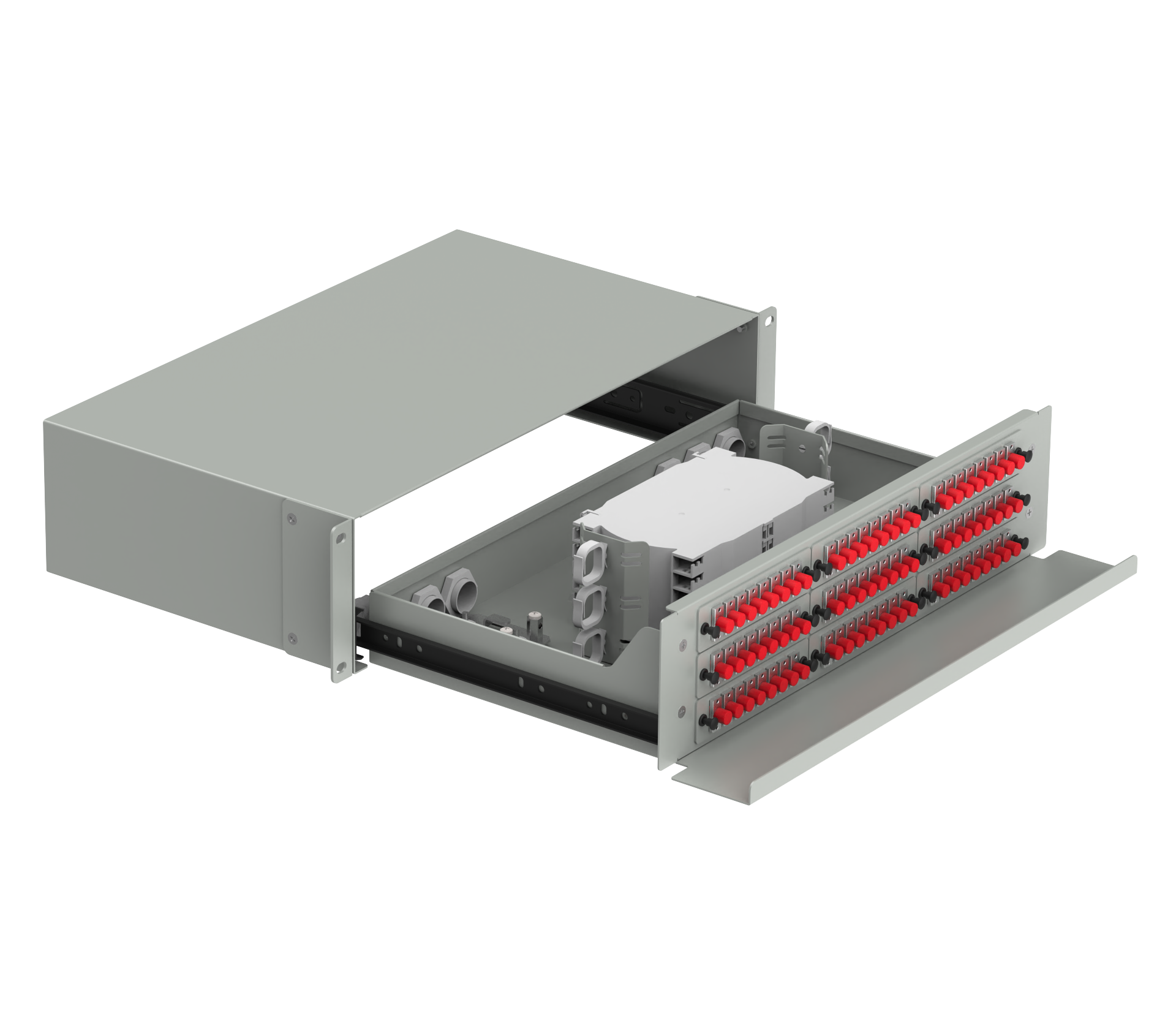 FC Type 72 Ports Optic Fiber Distribution Patchpanel for FTTX in Advanced ODN Network