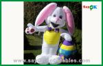 Outdoor Christmas Lovely Inflatable Rabbit For Advertisement 210D Oxford Cloth