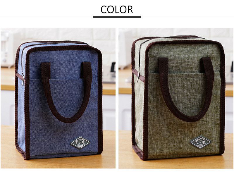 Waterproof Zippered Polyester L18.5cm Insulated Picnic Bag