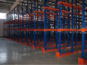Wholesale Metal double side Drive In Pallet Racking for cold store , pallet Shelving Racks from china suppliers