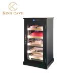 Lockable Digital LED Light Cedar Shelves Electric Cigar Cooler Humidor Cabinet