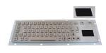 Stainless steel vandal - proof panel mount Industrial Mini Keyboard / metallic