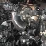 OEM Ventilating Elbow Spiral Duct Marine Steel Products For Air Conditioning
