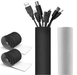 Wholesale Huiyunhai Round Velcro Up Cuttable Neoprene Cable Wrap Wire Management Sleeve from china suppliers