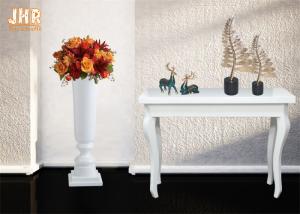 Wholesale Classic Trumpet Glossy White Fiberglass Planters Floor Vases For Home Hotel Wedding from china suppliers
