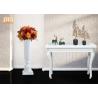 Buy cheap Classic Trumpet Glossy White Fiberglass Planters Floor Vases For Home Hotel from wholesalers