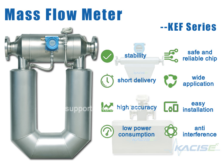 KMF Series Thermal Gas Coriolis Mass Flow Meter 2.5Mpa 4Mpa