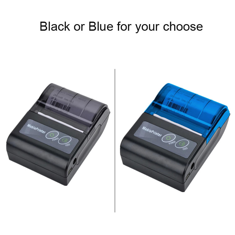Restaurant 58mm Thermal Printer Portable 2 Inch Bluetooth Thermal Receipt Printer