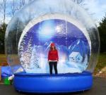 Outdoor Transparent Beautiful Giant Advertising Inflatables Snow Globe CE