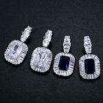 High Quality Women Vintage Luxury Rhinestone Earring jewelry CZ Zirconia Drop