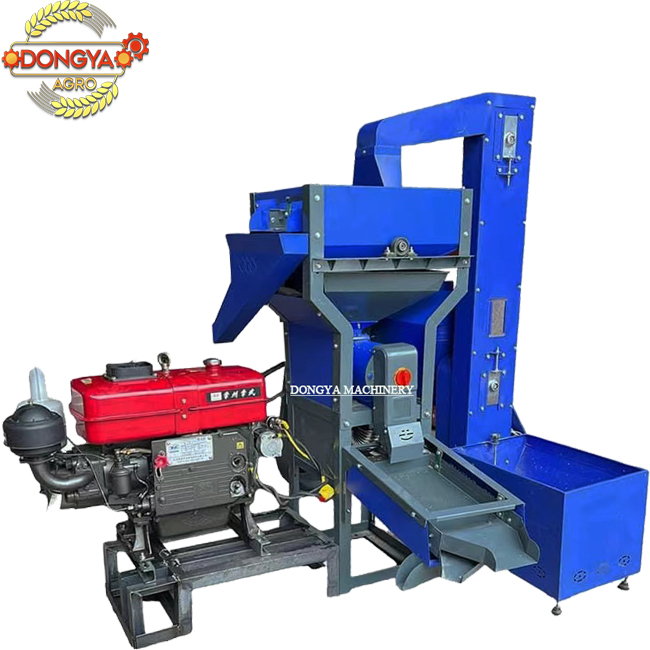 DONGYA AGRO Commercial Water Cooled diesel Type Rice Mill Machine with Lifter