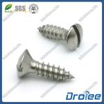 Stainless Steel 18-8 / A2 Slotted Oval Head Sheet Metal Screws