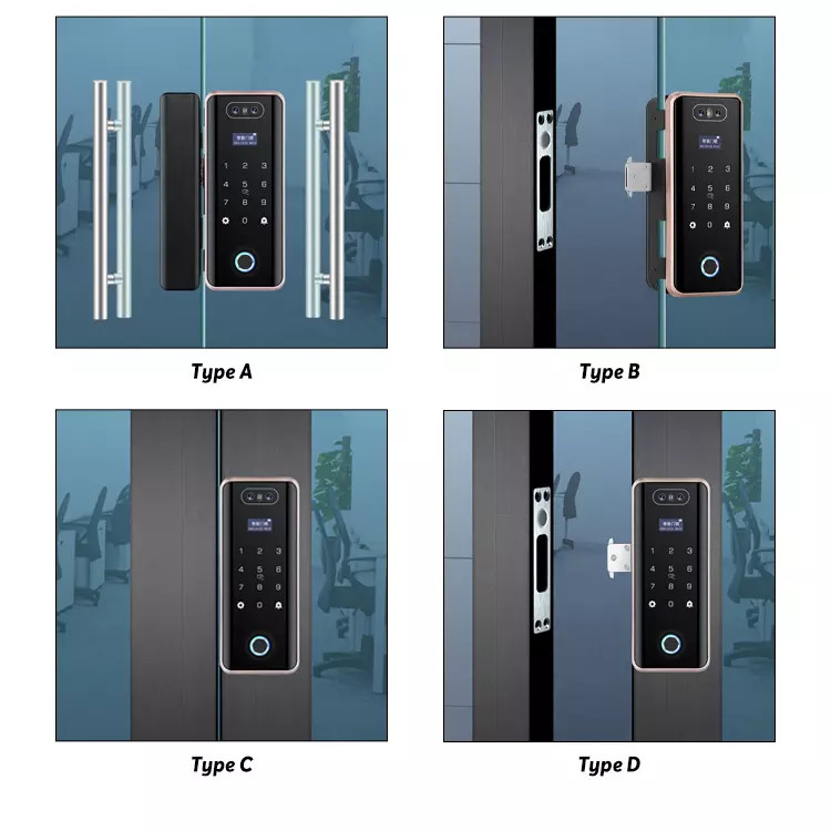 3D Face Recognition Digital Door Lock With Camera Fingerprint ODM