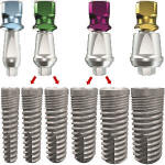 Implant Direct Legacy® Implant Internal Titanium Premill Blank 14mm Engaging Compatible 3.0mm/ NP(3.5)/ RP(4.5)/ WP(5.7)