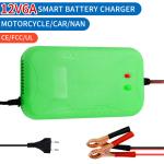 12V 6A Mini Portable Lead Acid Car Battery Charger with 15W/10W/7.5W/5W