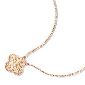 Wholesale China Jewelry Factory Vintage Alhambra pendant 18K pink gold Necklace VCARN9ZS00 from china suppliers
