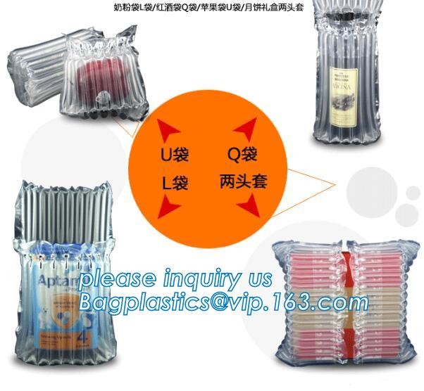 Plastic wrap air bag colume double layer bubble courier bag poly bubble bag for promotion, Shockproof Safety Air Cushion
