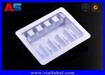 Clear PVC Plastic Packaging Trays For Vaccines Vials 2mL / 3mL with Embossing