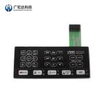 Pet Metal Dome Membrane Switch Control Keyboard 0.14~0.5mm Total Height