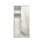 Double Doors Steel Clothes Storage Cabinet Cold Rolled Steel Wardrobe Closets
