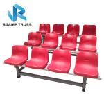 1000kgs / M2 Portable Bleachers On Wheels , Sgaier Outdoor Stadium Seat