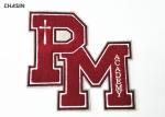 Two Letter Monogram Chenille Embroidery Patches Sewing Embroidered