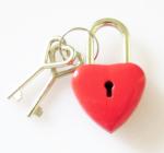 Zinc alloy Small Heart Shaped Locks
