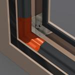 Modern SKATE 86 inswinging casement window for Villa House within Modern Design