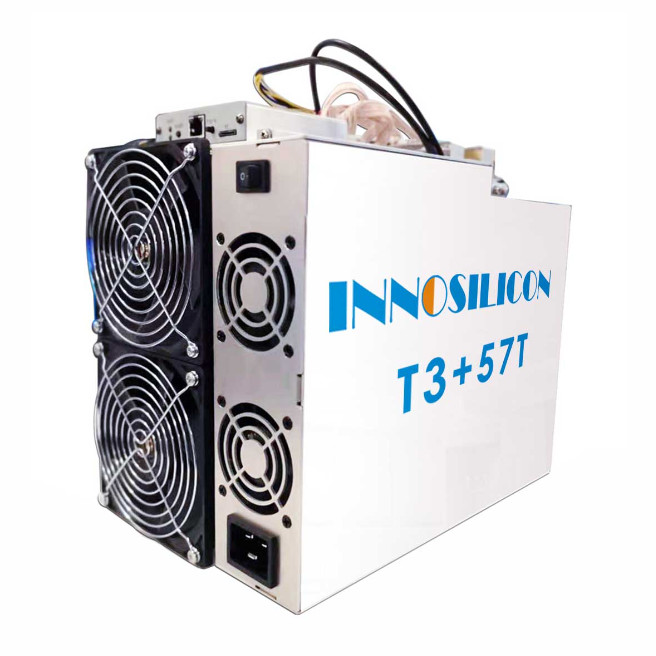 BTC Asic Miner Innosilicon T3+ 57t 3300w Sha256 80db Ethernet 12.3kg
