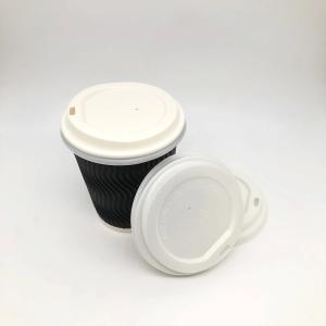 Wholesale Black PLA Tableware CPLA ф85mm Strawless Plastic Lids Lightweight from china suppliers