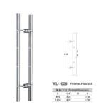WL-1006 entry door handles set chrome Stainless Steel glass door handle pull and