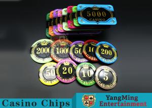 Wholesale Difficult To Distort Authentic Casino Poker Chips , Crystal Dice Poker Chips  from china suppliers