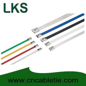 Wholesale 7.9*250mm 316/304/201 grade Ball-lock coated and uncoated ss cable ties from china suppliers