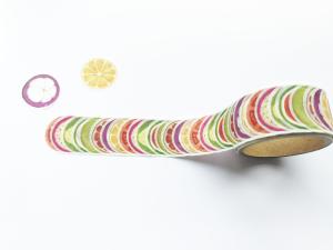 Wholesale CMYK 6 Colors Fresh Fruits Washi Tape Stickers from china suppliers