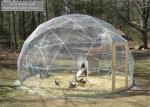 Spacious 20M Diameter Geodesic Dome Tent With Transparent Fabric