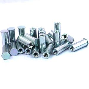 Wholesale Carbon Steel Fastener Blind Threaded Stangoffs Hexagon Head Solid Rivets for Building from china suppliers