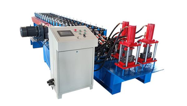 12 Roller Stations Hydralic Cutting Purlin Rolling Machine For 1.5mm-3.5mm Raw
