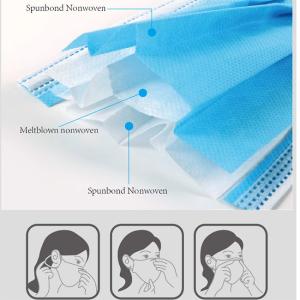 Wholesale PP Adult Blue Disposable Earloop Face Mask from china suppliers