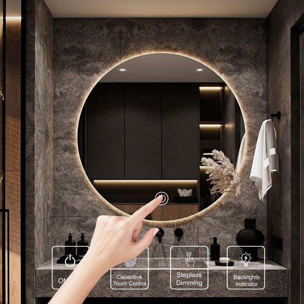 Customized Single Color Touch Sensor Switch for Mirrors Easy to Install and 3 Included