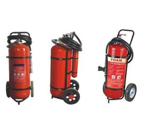 Wholesale Easy Installation DCP Trolley Fire Extinguisher 25kg For Industry OEM / ODM from china suppliers