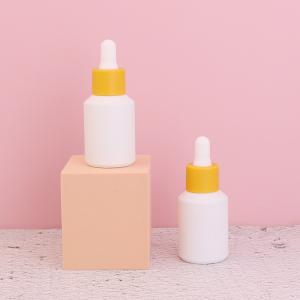 Wholesale 30ml Frosted White Decorative Essential Oil Dropper Bottle For Cosmetics from china suppliers