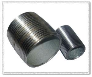 Wholesale 1/2-8 galvanized seamless steel close nipples, from china suppliers