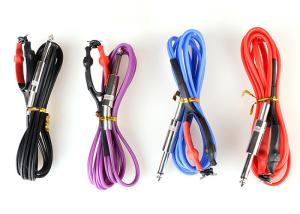Wholesale OEM 1.5M Silicone 4 Colors Tattoo Machine Power Supply Clip Cord from china suppliers